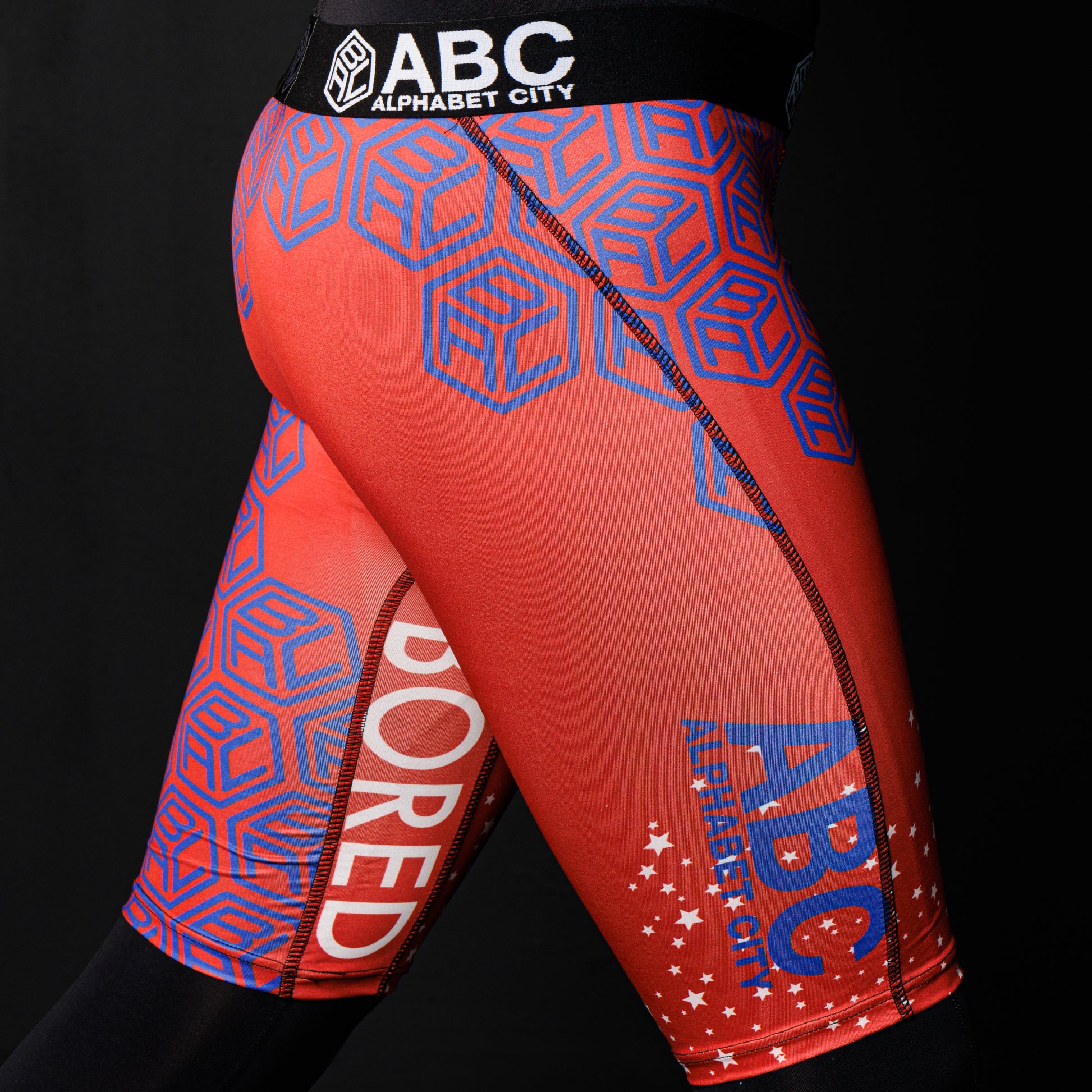 ABC monogram Red & Blue - ALPHABET CITY