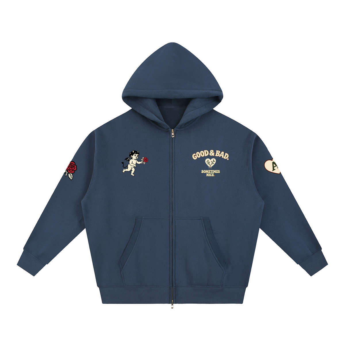 Good&Bad Zip Hoodie