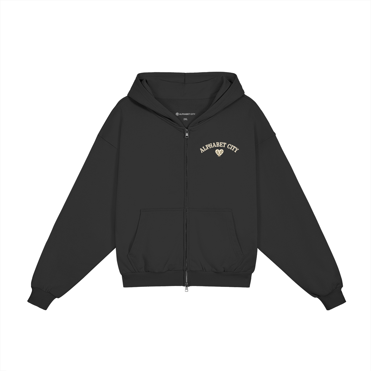 Rose Runner Zip Hoodie — Front